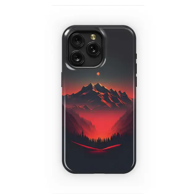 Xiaomi 11 Lite 5G NE Crimson Mountain Sunset Phone Case