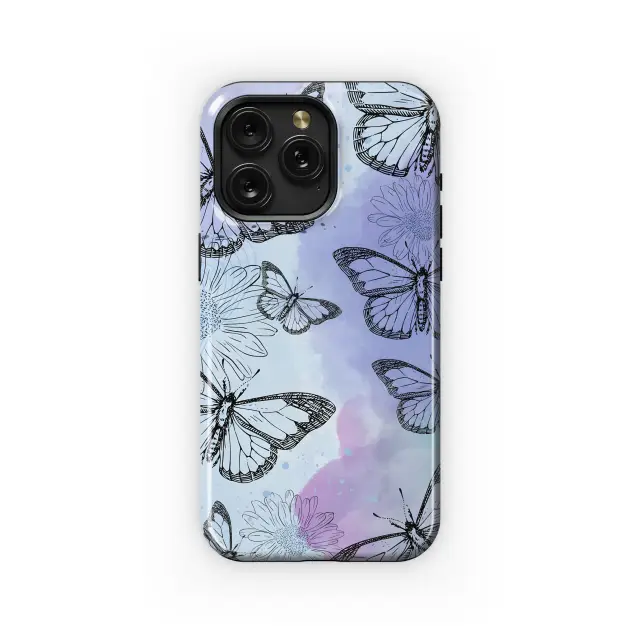 Xiaomi 11 Lite 5G NE Lavender Butterfly Bloom Phone Case
