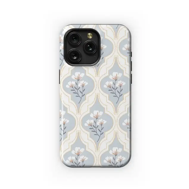 Xiaomi 11 Lite 5G NE Spring Damask Floral Blue Phone Case