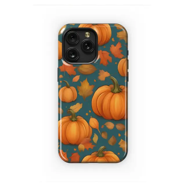 Xiaomi 11 Lite 5G NE Teal Pumpkin Patch Harvest Design Phone Case