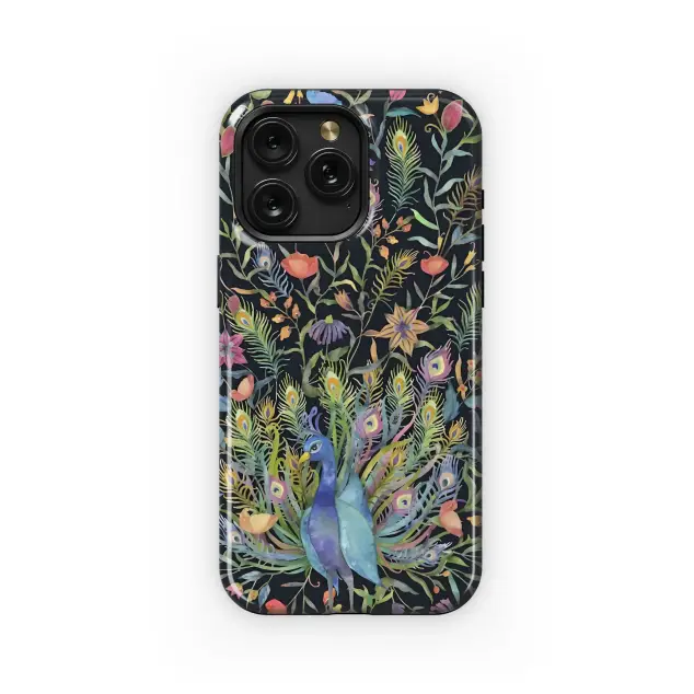 Xiaomi 11i HyperCharge Majestic Peacock Feather Floral Design Phone Case