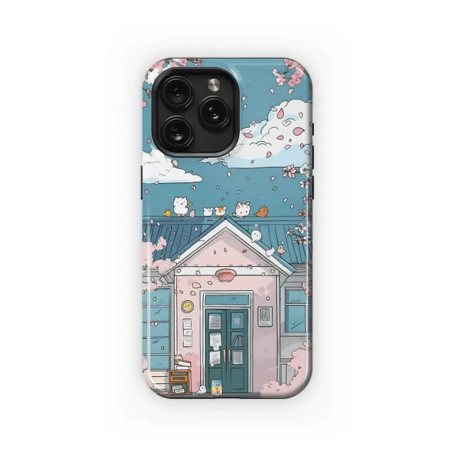 Xiaomi 12S Cherry Blossom House Cats Phone Case