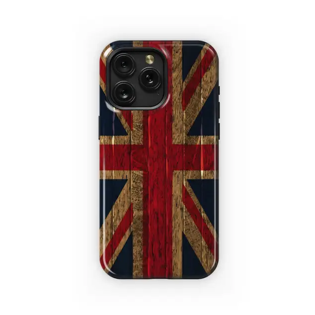 Xiaomi 13T Pro Union Jack Wooden Flag Phone Case