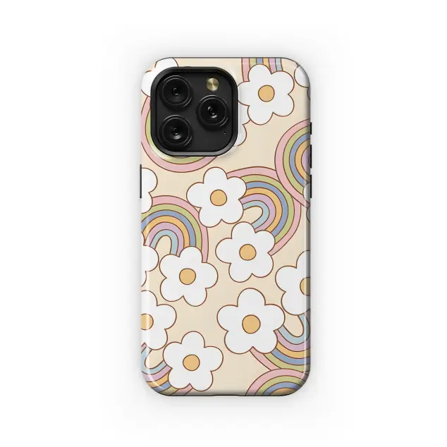 Xiaomi 13T Groovy Retro Floral Rainbow Phone Case