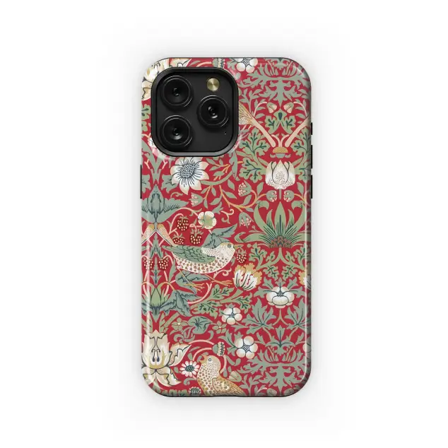 Xiaomi Mi 10T 5G Red Floral Bird Design Phone Case