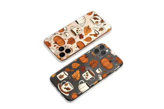 Xiaomi Mi 10T Lite 5G Clear Cozy Autumn Harvest Coffee Pattern Phone Case