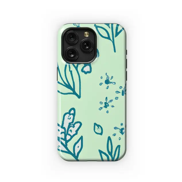 Xiaomi Mi 10T Lite 5G White leaf green floral Phone Case