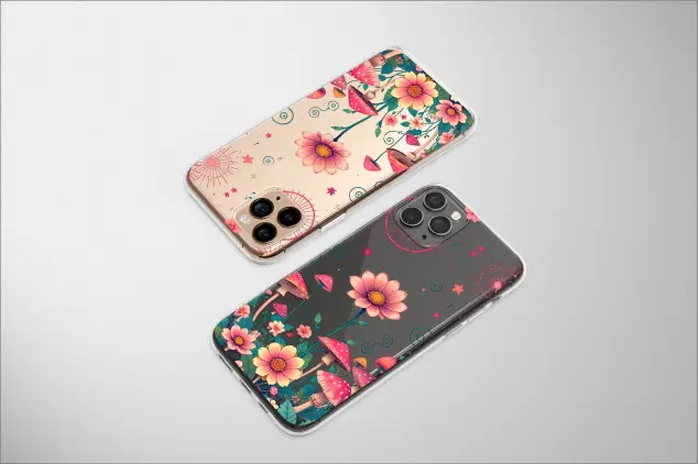 Xiaomi Mi Note 10 Pro Clear Enchanted Flora and Fungi Serenade Phone Case