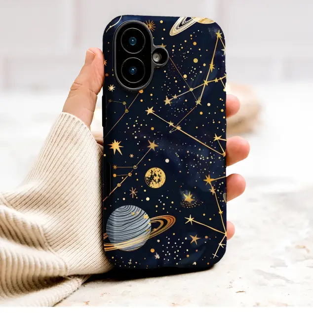 Xiaomi Mi Note 10 Pro Gold Celestial Constellation Planets Starry Night S S Phone Case