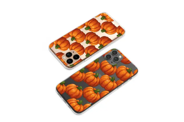 Xiaomi Poco C75 Clear Autumn Harvest Pumpkin Patch Art Phone Case
