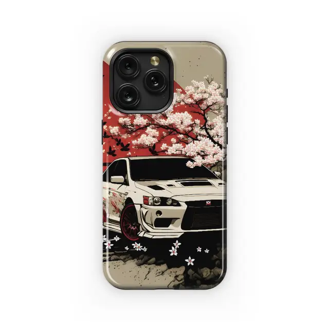 Xiaomi Poco C75 Japanese Cherry Blossom Mitsubishi Lancer EVO Phone Case