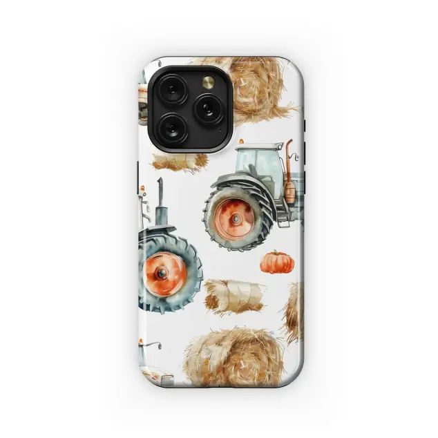 Xiaomi Poco F4 Autumn Tractors & Pumpkins Print Phone Case