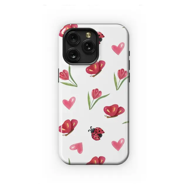Xiaomi Poco F6 Whimsical Flutter of Hearts and Wings Phone Case