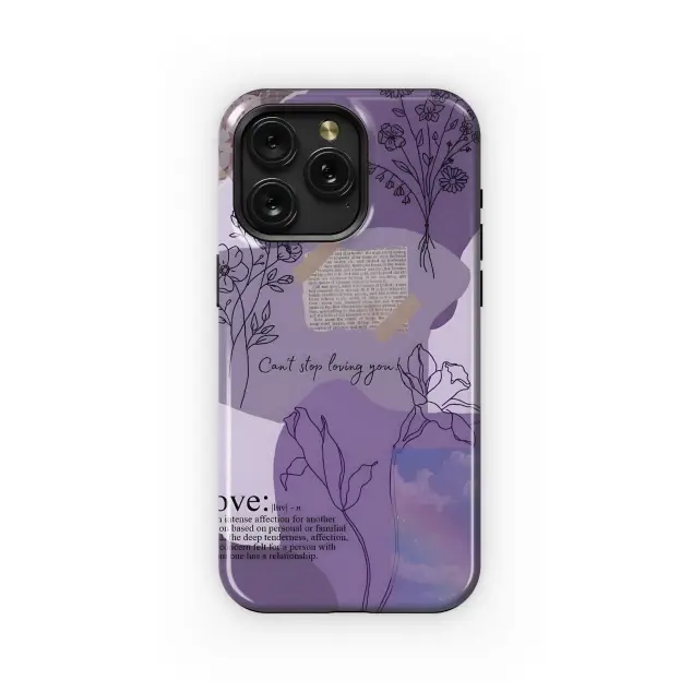 Xiaomi Poco M3 Pro 5G Purple Floral Love Phone Case