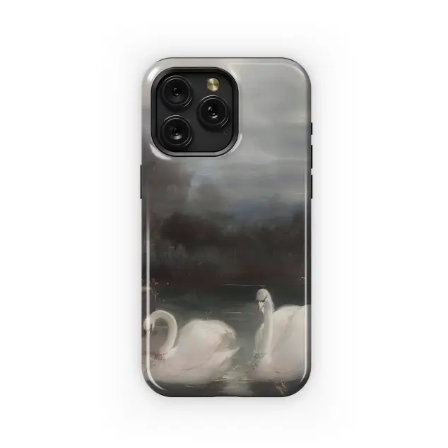 Xiaomi Poco M5 5G Serene Swan Lake Scene Phone Case