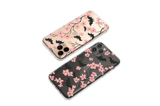 Xiaomi Poco X3 NFC Clear Midnight Garden Bat Floral Phone Case