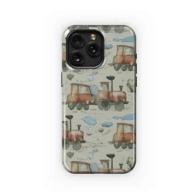 Xiaomi Redi Note 11 Pro 5G Cartoon Train Watercolor Transport Phone Case
