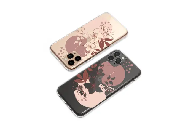 Xiaomi Redi Note 11 Pro 5G Clear Midnight Garden in Rose Gold Phone Case