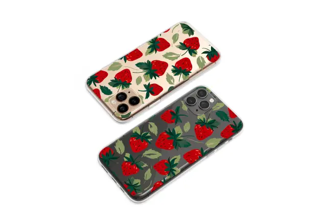 Xiaomi Redmi 10 2022 Clear Midnight Strawberry Fields Forever Art Phone Case