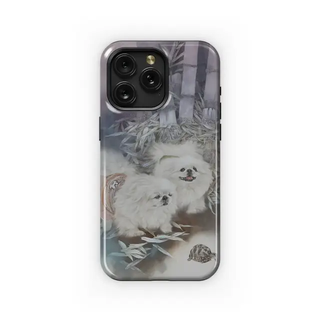 Xiaomi Redmi 10 2022 Dogs, Bamboo, and Turtle. Phone Case