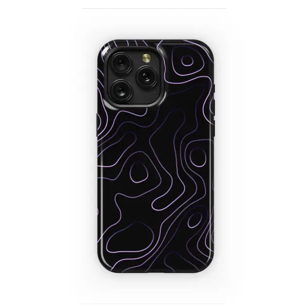 Xiaomi Redmi 10 2022 Purple Liquid Lines Abstract Phone Case