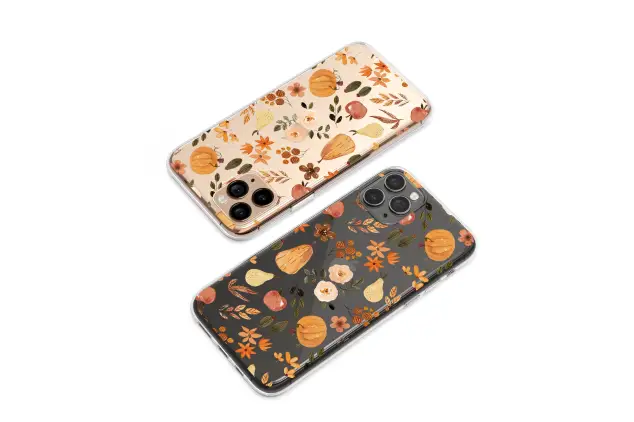 Xiaomi Redmi 10 Clear Midnight Autumn Harvest Watercolor Pattern Phone Case