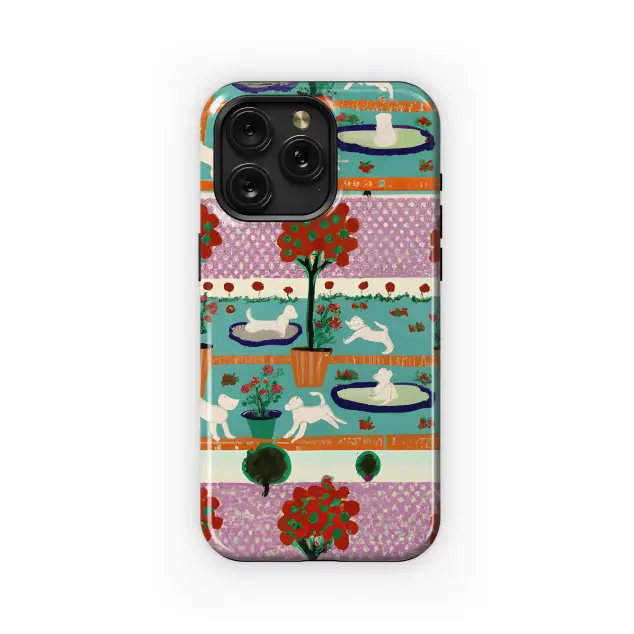 Xiaomi Redmi 12 5G Midcentury Modern Poodle Park Phone Case