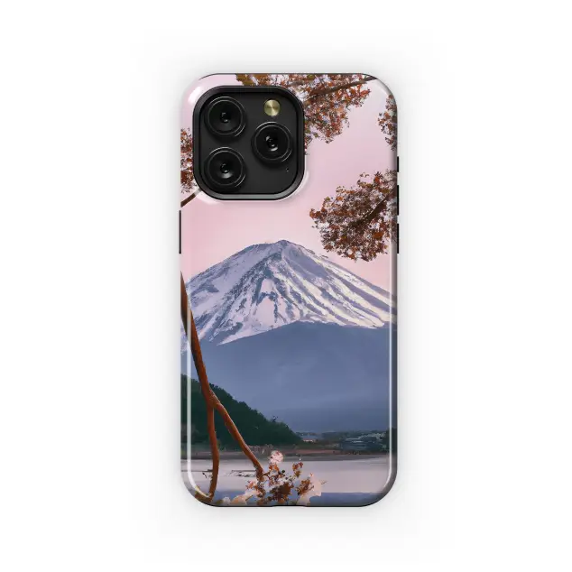 Xiaomi Redmi 12 5G Mount Fuji Sakura Trees Lake Phone Case