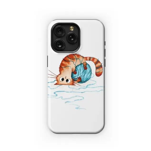 Xiaomi Redmi 12 5G Playful Kitty Yarn Bomb Phone Case