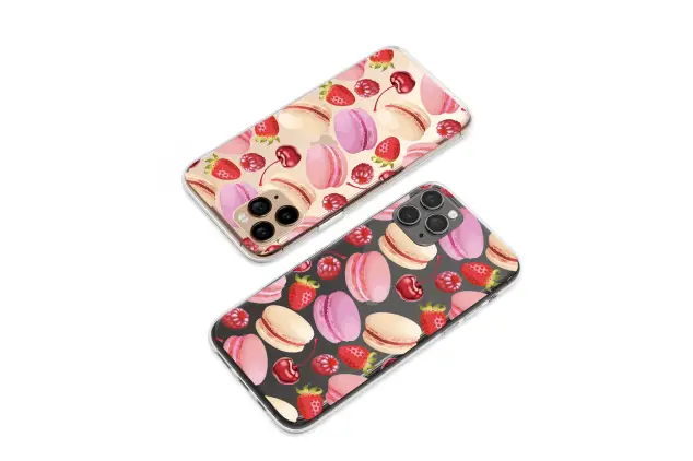 Xiaomi Redmi 12 Clear Sweet Berry Macaron Delight Phone Case
