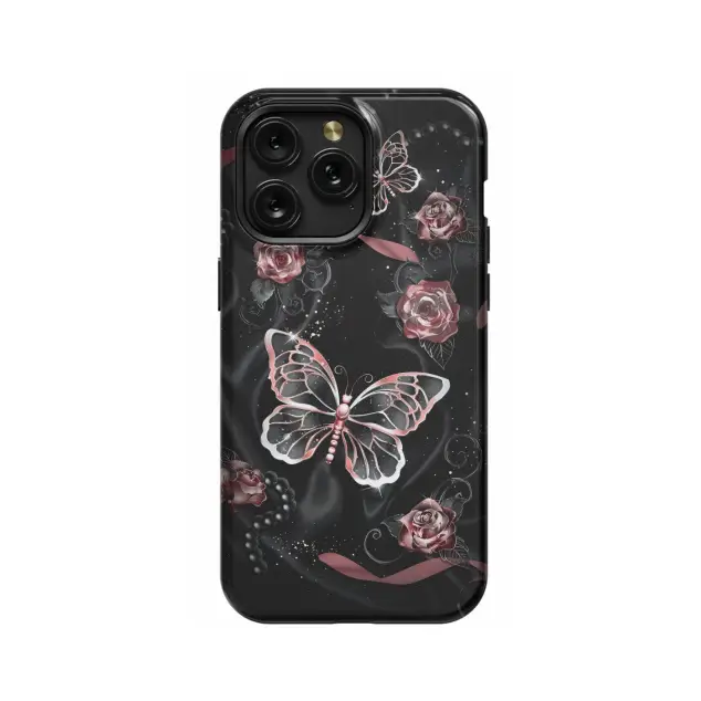 Xiaomi Redmi 13 5G Golden Butterfly with Flowers Phone Case