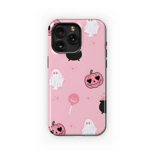 Xiaomi Redmi 5 Seamless Ghost Pumpkin Pink Halloween Phone Case