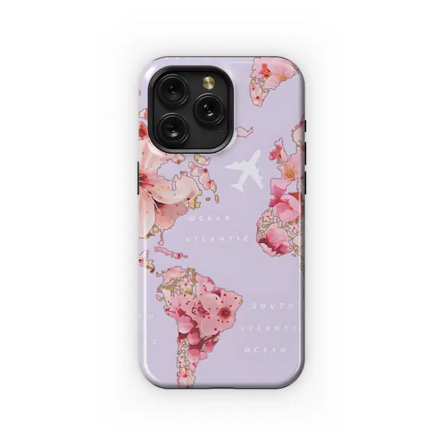 Xiaomi Redmi 9 Power A Floral Journey Across the Globe Phone Case