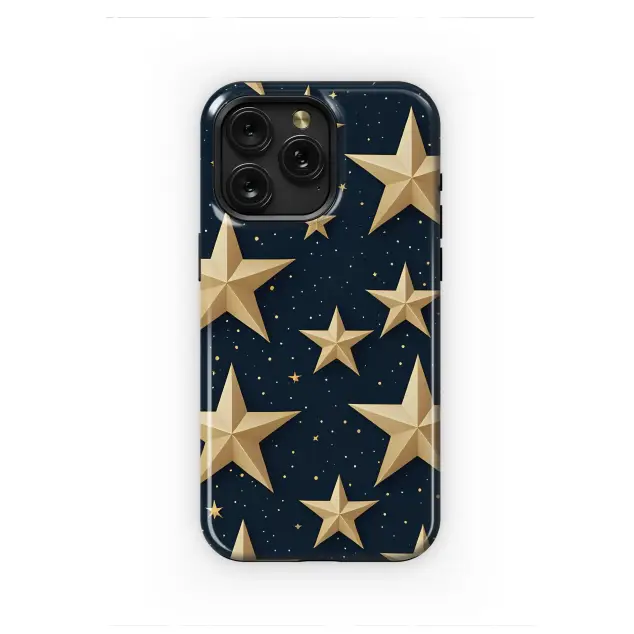 Xiaomi Redmi 9 Celestial Golden Stars Night Sky Phone Case