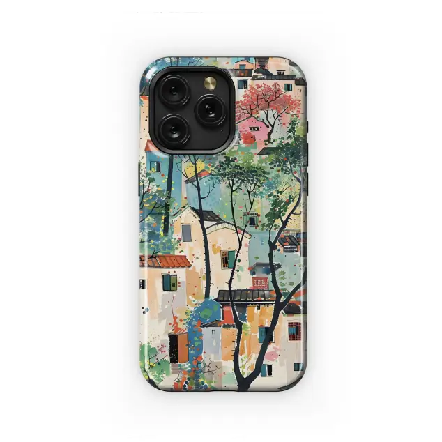 Xiaomi Redmi Note 10 5G Watercolor Village Scene Phone Case