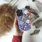 Xiaomi Redmi Note 10 Pro Blue Watercolor Floral William Phone Case - Image 2