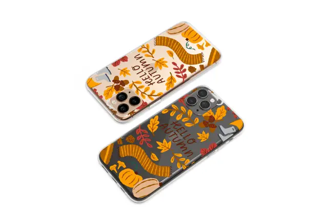 Xiaomi Redmi Note 10 Pro Clear Cozy Autumn Harvest Illustrated Art Phone Case