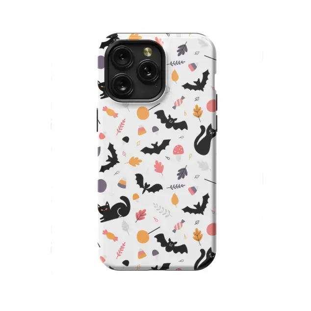 Xiaomi Redmi Note 10 Pro Halloween Cartoon Childish Style Bat Cat Phone Case