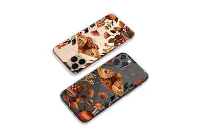 Xiaomi Redmi Note 10S Clear Woven Wings in Midnight Garden Phone Case