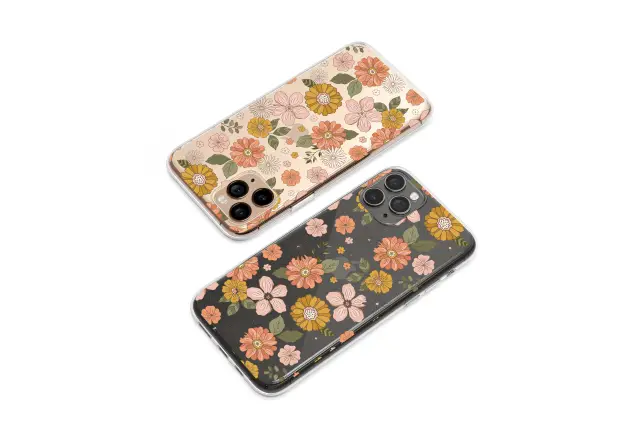 Xiaomi Redmi Note 11 Pro Clear Groovy s Retro Floral Garden Phone Case