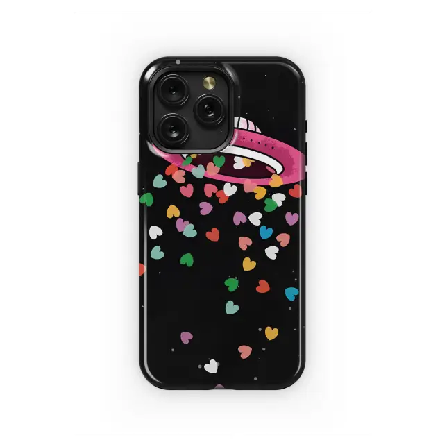 Xiaomi Redmi Note 11 Pro Cosmic Cascade of Colorful Hearts Phone Case