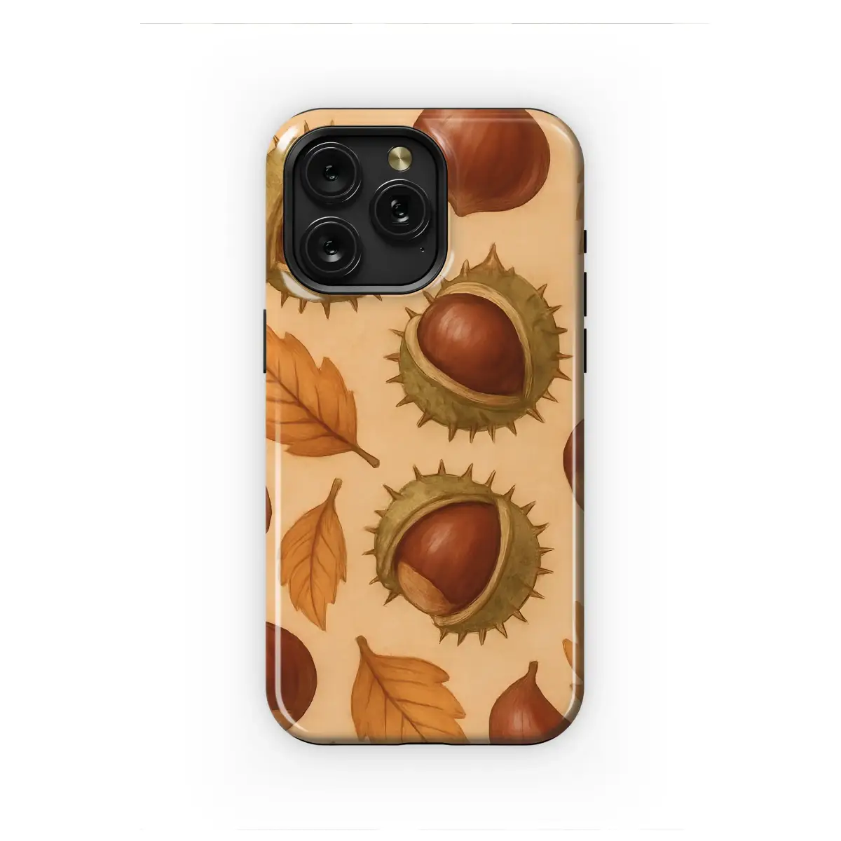 Xiaomi Redmi Note 11 Pro Vintage Autumn Chestnut , Botanical Fall Leaf Pattern Phone Case - Image 1