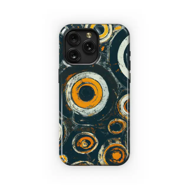 Xiaomi Redmi Note 12 Pro 5G Swahili Circles Shapes Yellow Orange White Phone Case