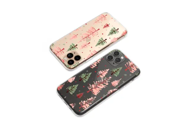 Xiaomi Redmi Note 12 Pro Plus Clear Clear Glitch Art Christmas Tree Festive Abstract Pattern S S Phone Case