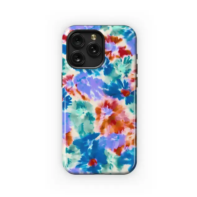 Xiaomi Redmi Note 12 Pro Plus Digital Watercolor Hand Painted Tie Dye Batik Flowers Phone Case