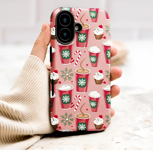 Xiaomi Redmi Note 13 Pro Plus Christmas Coffee Cup Holiday Pattern Mini S S Phone Case