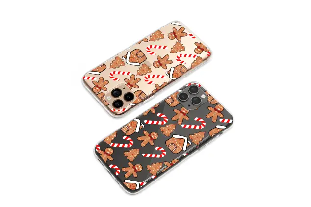 Xiaomi Redmi Note 14 Pro Plus Clear Clear Gingerbread Christmas Cookie Holiday Pattern S S Phone Case