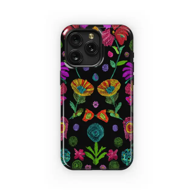 Xiaomi Redmi Note 14 Pro Plus Kids mix emboidery leaves flowers colour Phone Case