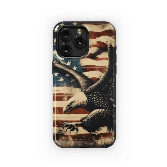 Xiaomi Redmi Note 14 Pro Plus Oil Painting Americana Patriotic Eagle Phone Case