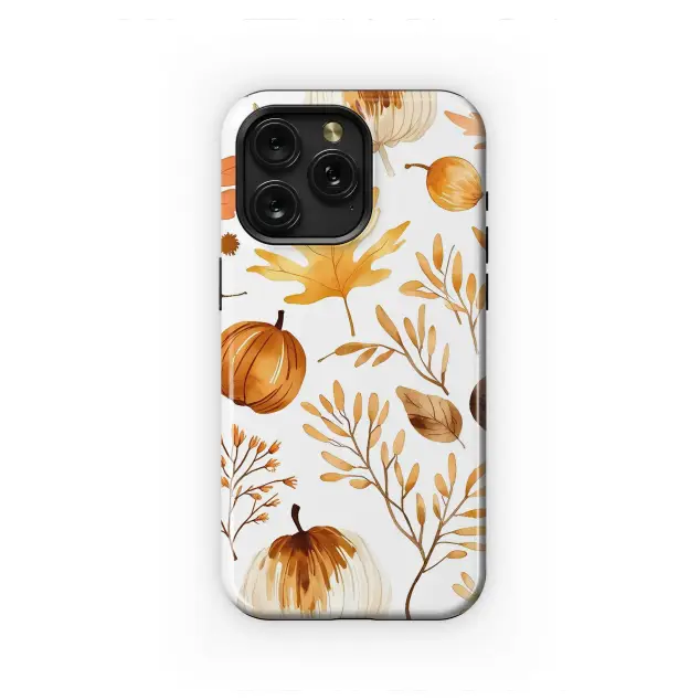 Xiaomi Redmi Note 14 Pro Plus Watercolor Autumn Pumpkin Leaf Pattern Mini S S Phone Case